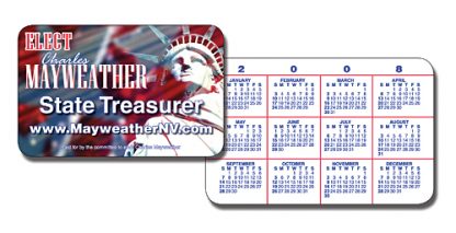 Political Laminated Wallet Card - 3.5x2.25 (2-Sided) - 14 pt.-1079