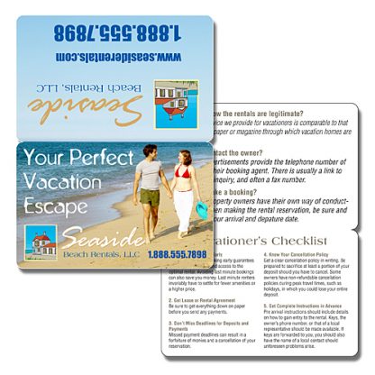 Wallet Card - 3.5x4.5 (Flat Size) Laminated Bi-Fold - 14 pt.-1085