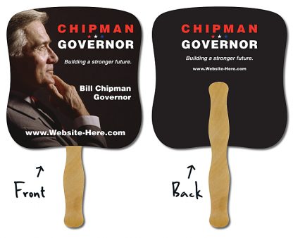 Political Hand Fan - 7.375x7.75 Laminated-1072
