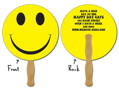 Hand Fan - 8.5 Inch Diameter Round Circle Hand Fan-1065
