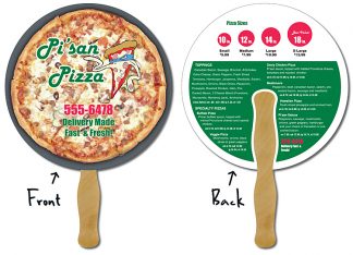 Delivery Hand Fan - 8.5 Inch Diameter Round Circle Hand Fan-0