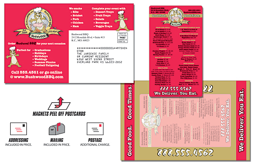 Delivery Magna-Peel Postcard 8.5x5.25 with 3.5x6 Magnet-202 Delivery Magna-Peel Postcard 8.5x5.25 with 3.5x6 Magnet-202