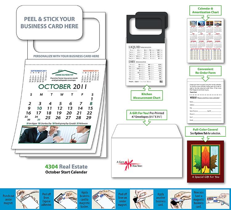 Magnetic Real Estate Calendar Advertising Magnets