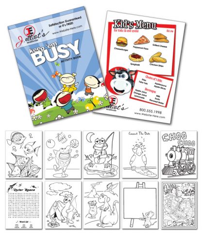 12 Page 8.5x11 Activity Coloring Book-1156