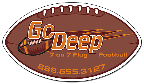 Magnet - Football Shape 7x4 - Outdoor Safe-1195 Magnet - Football Shape 7x4 - Outdoor Safe-1195