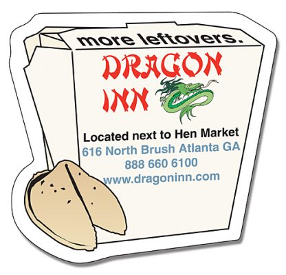 Chinese Take-Out Shape Delivery Magnet - 2.75x2.625-228
