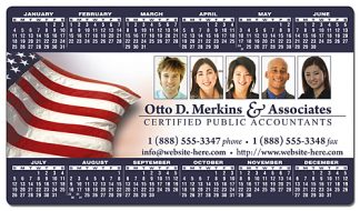 One Day Ship Financial Services Calendar Magnet - 4x7 Round Corners-0