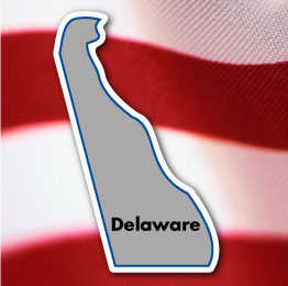 Delaware Shaped Magnet-0