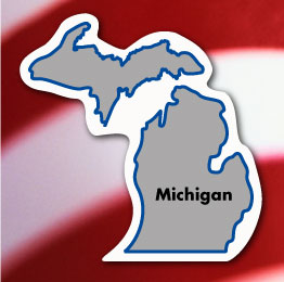 Michigan Shaped Magnet-0