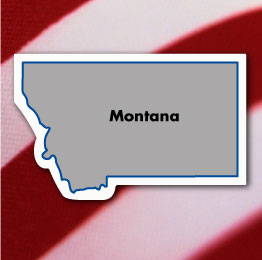 Montana Shaped Magnet-0