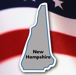 New Hampshire Shaped Magnet-0