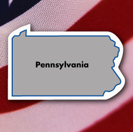 Pennsylvania Shaped Magnet-0
