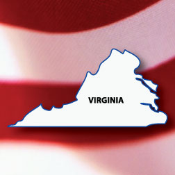 Virginia Shaped Magnet-1635 Virginia Shaped Magnet-1635