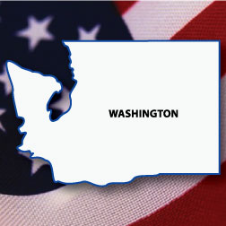 Washington Shaped Magnet-1639 Washington Shaped Magnet-1639