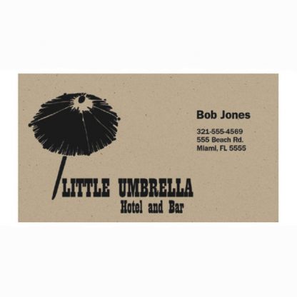 Recycled Paper Business Card Magnet - 3.25x1.75 Square Corners-0